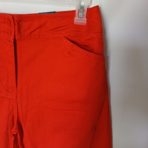 Bill Blass Womens Stretch Capris Size 10 Color Terracotta - Picture 5 of 8